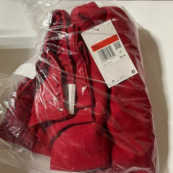 NEW with Tags Nike Jordan Dri-FIT Sport Men's Fleece Trousers Red/Black Large - Picture 4 of 5